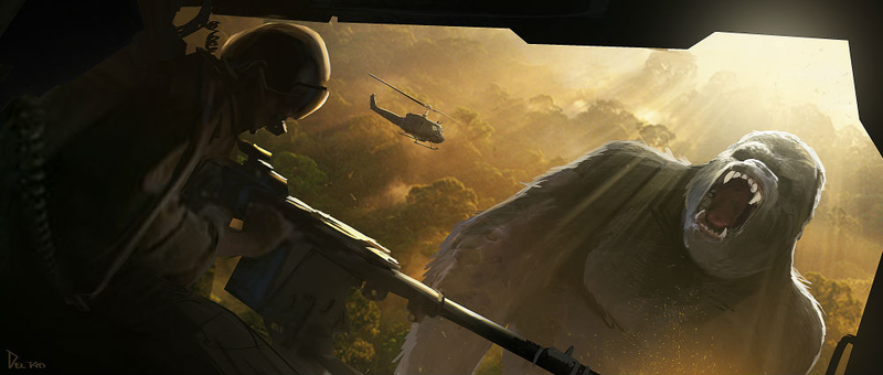 Illustration for article titled This Gorgeous Kong: Skull Island Concept Art Is Fit for a King